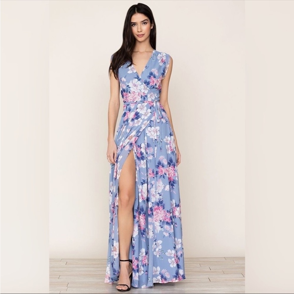 Yumi Kim Sashay Away Maxi Dress Amazing Grace Stone Floral Wrap